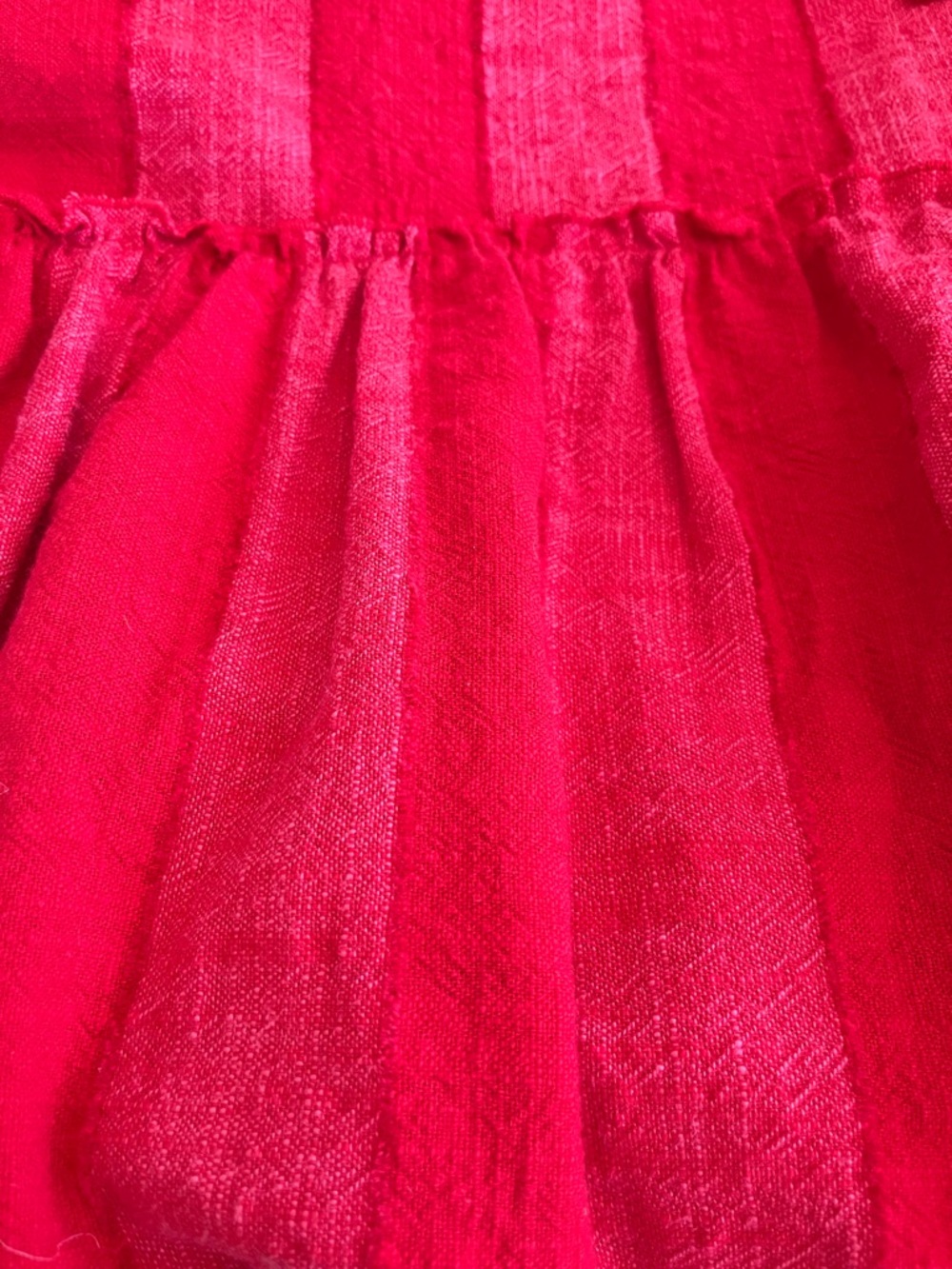 Mauve Bright Red & Red Striped Sleeveless Midi Dress Size Small - Picture 11 of 14